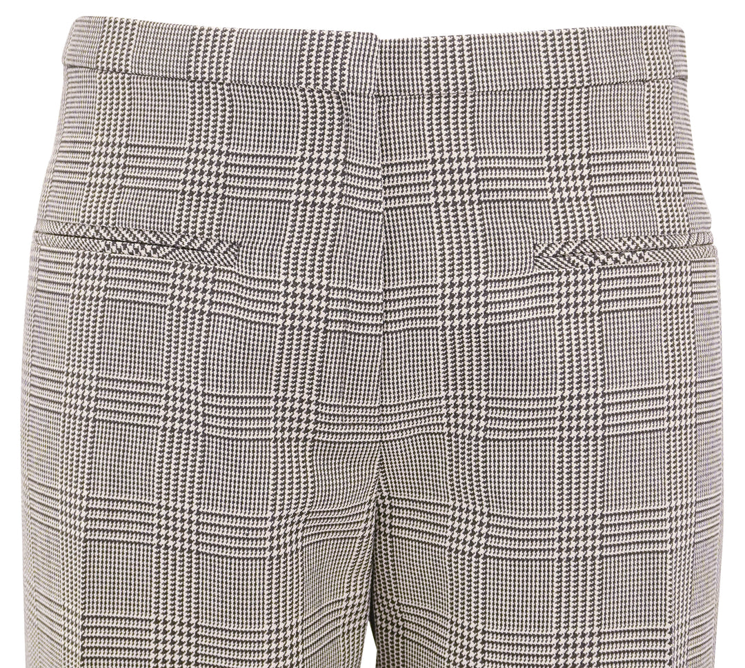 Courrèges Heritage Prince of Wales Pants in Brown Plaid - Discounts on Courrèges at UAL