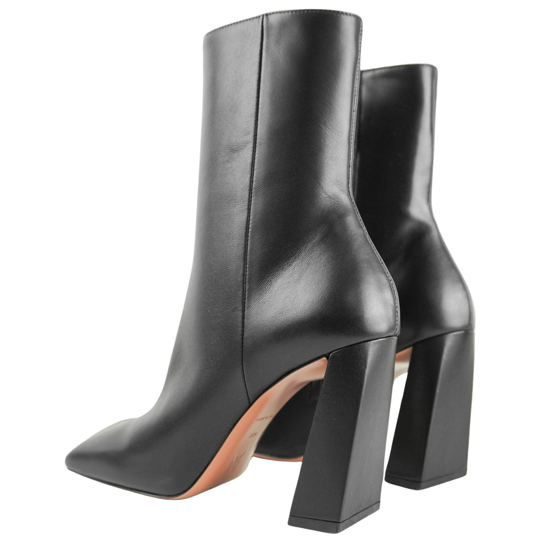 Amina Muaddi Marine Boots in Black - Discounts on Amina Muaddi at UAL