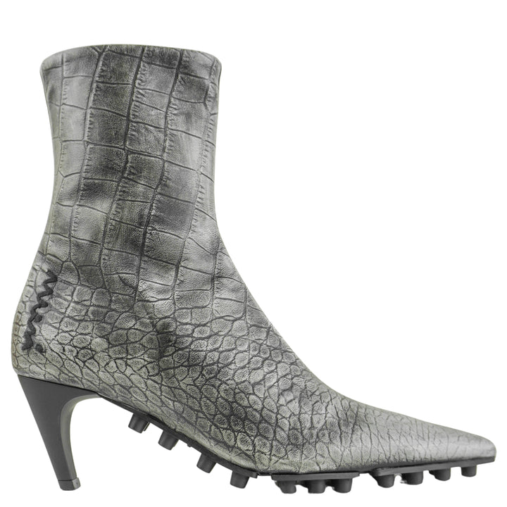 Marni Spiked Ankle Boots in Grey - Discounts on Marni at UAL