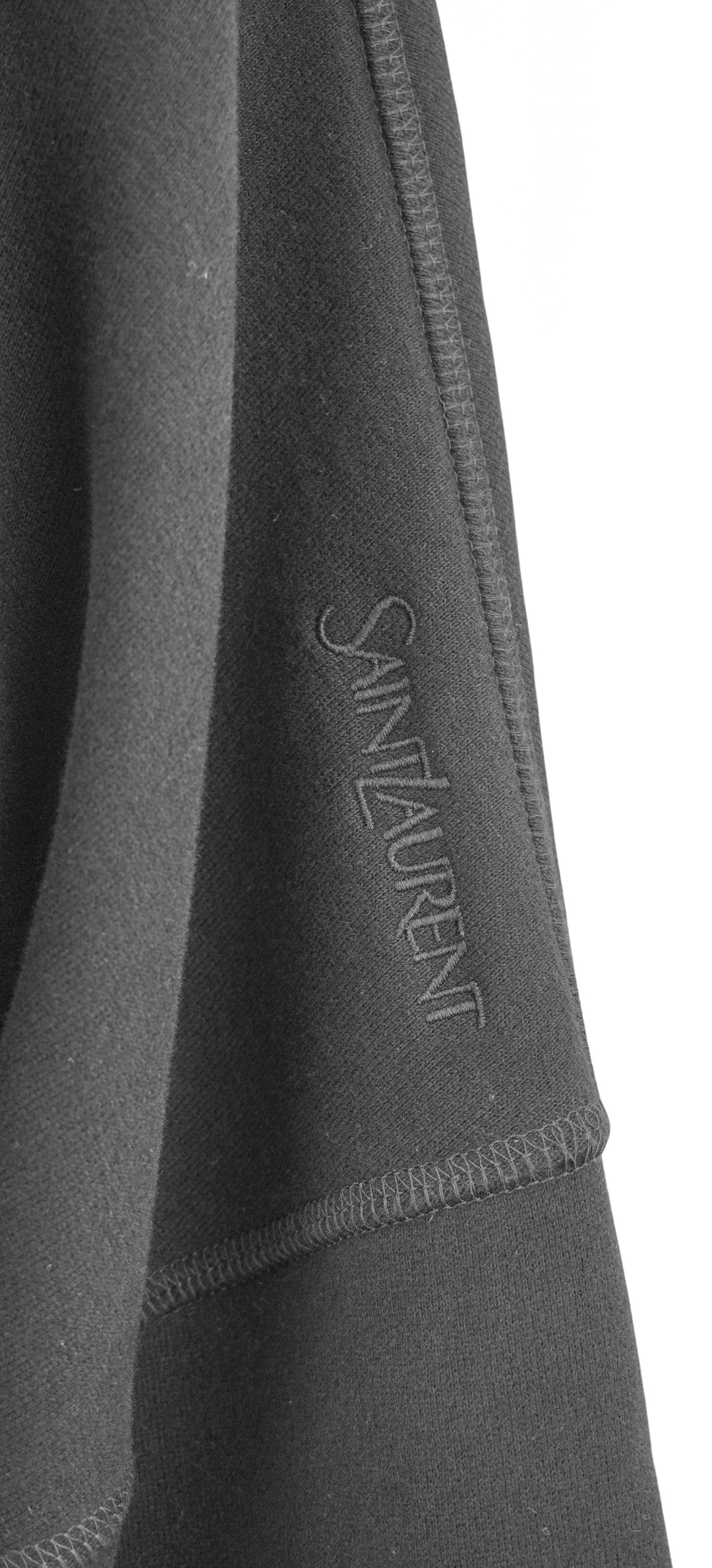 Saint Laurent Cropped Sweatshirt in Black