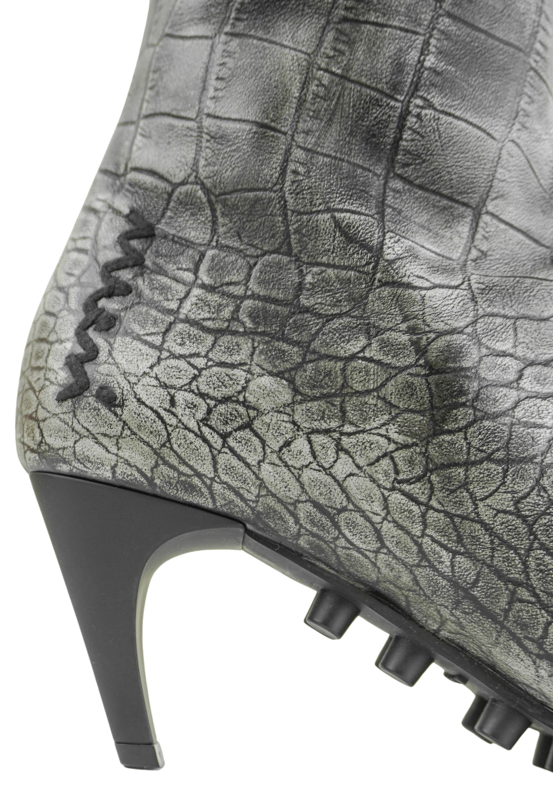Marni Spiked Ankle Boots in Grey - Discounts on Marni at UAL