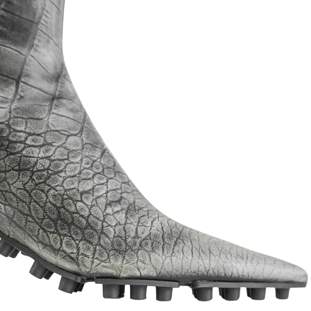 Marni Spiked Ankle Boots in Grey - Discounts on Marni at UAL