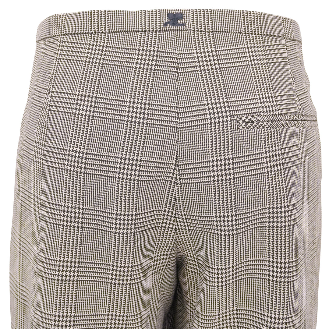 Courrèges Heritage Prince of Wales Pants in Brown Plaid - Discounts on Courrèges at UAL