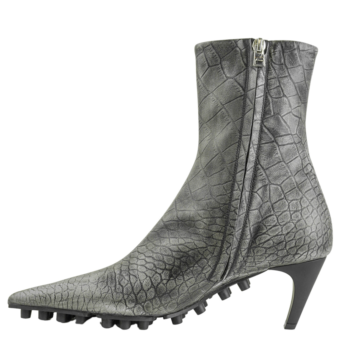 Marni Spiked Ankle Boots in Grey - Discounts on Marni at UAL