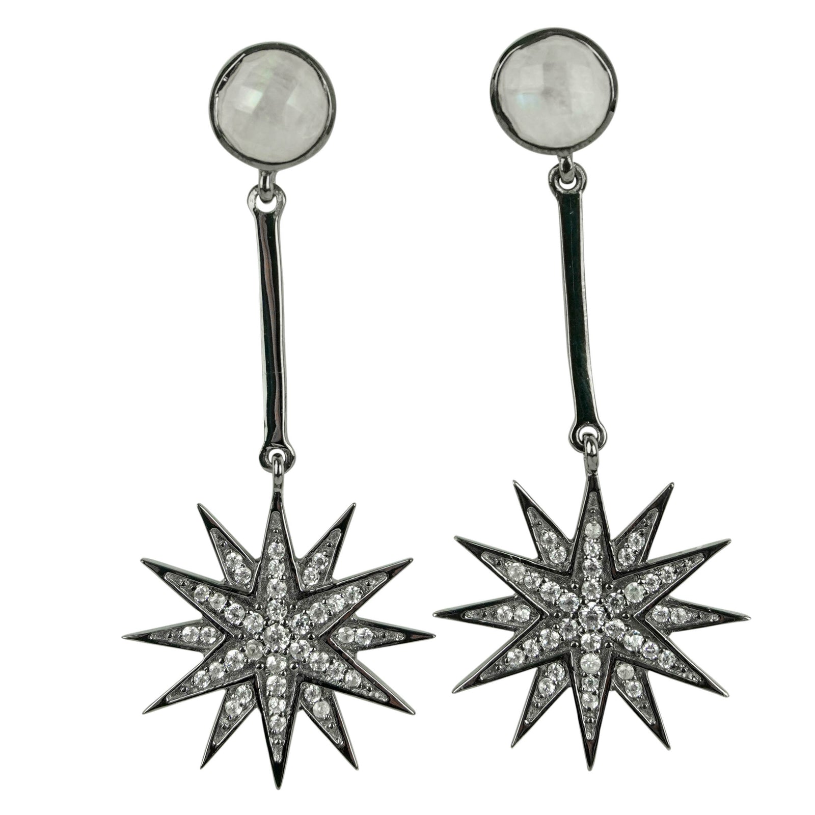 Ela Rae Starburst Moonstone Post Earrings - Discounts on Ela Rae at UAL