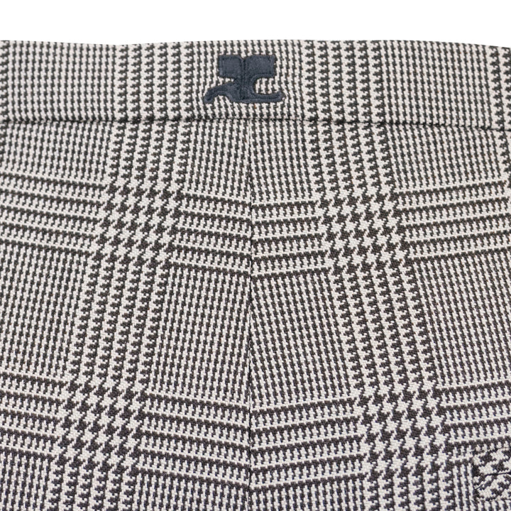 Courrèges Heritage Prince of Wales Pants in Brown Plaid - Discounts on Courrèges at UAL