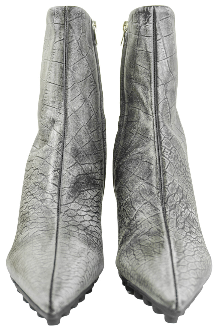 Marni Spiked Ankle Boots in Grey - Discounts on Marni at UAL