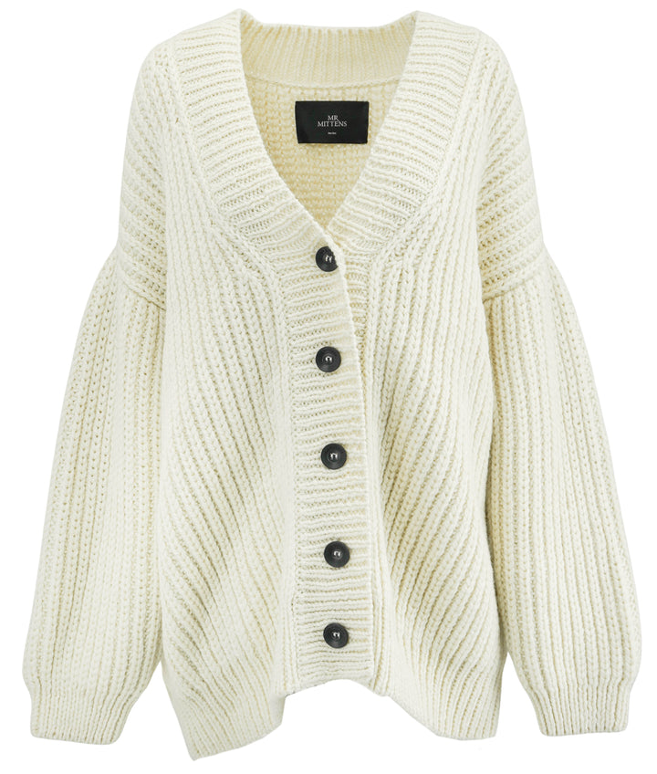 Mr Mittens Oversized Cardigan in Cream