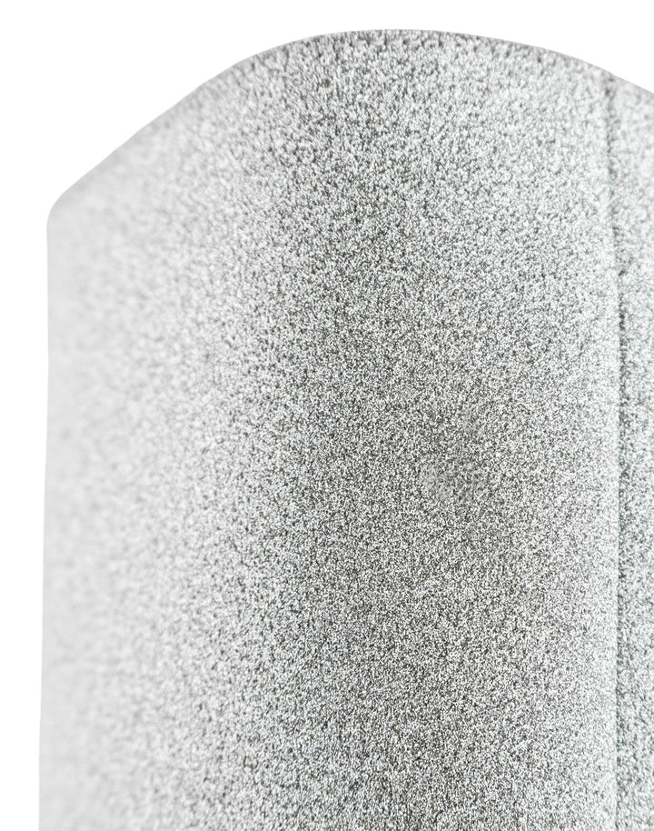 Amina Muaddi Marine Knee High Boots in Silver Glitter - Discounts on Amina Muaddi at UAL