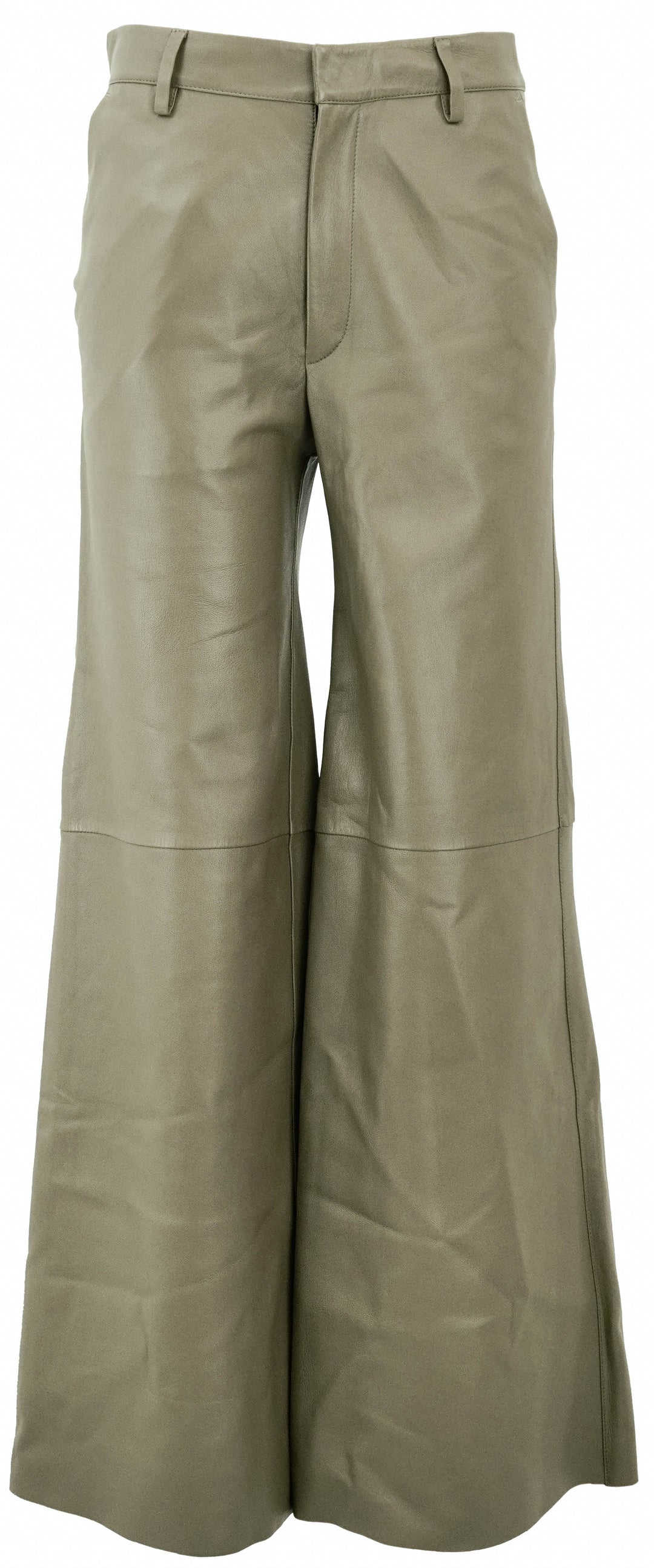 Forte_Forte Nappa Leather Pants in Green - Discounts on Forte_Forte at UAL