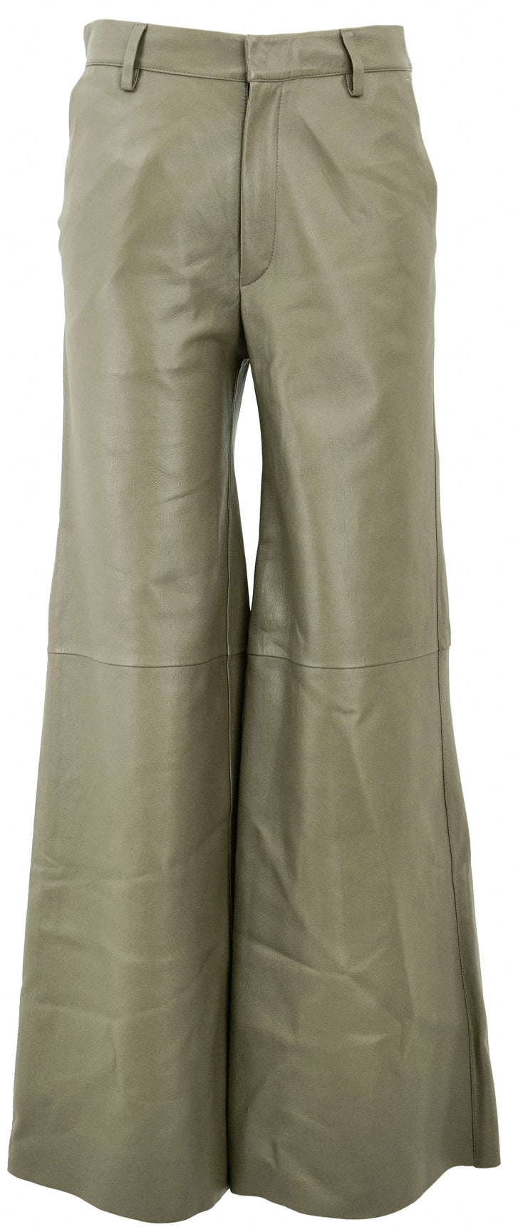 Forte_Forte Nappa Leather Pants in Green - Discounts on Forte_Forte at UAL