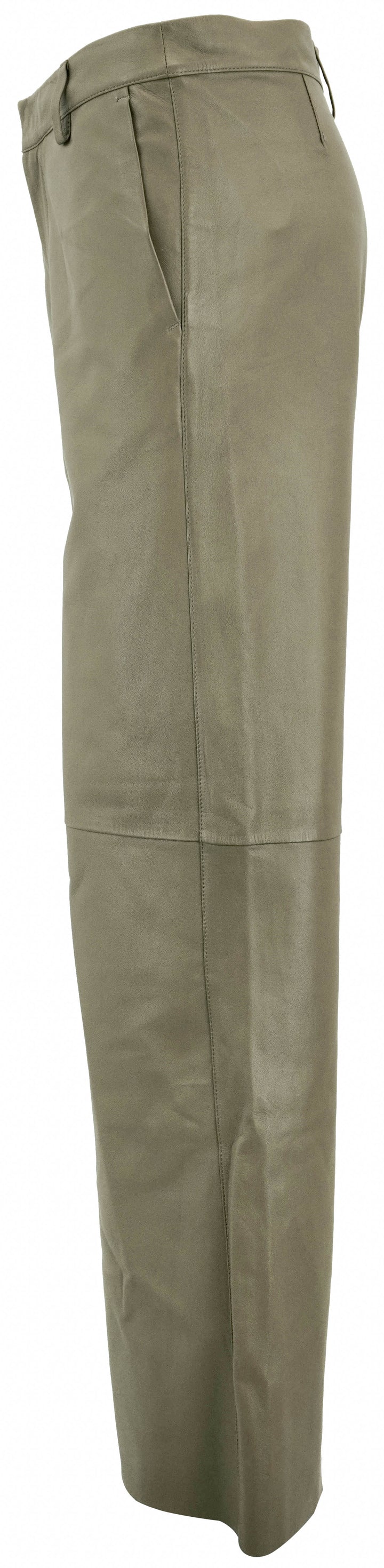 Forte_Forte Nappa Leather Pants in Green - Discounts on Forte_Forte at UAL