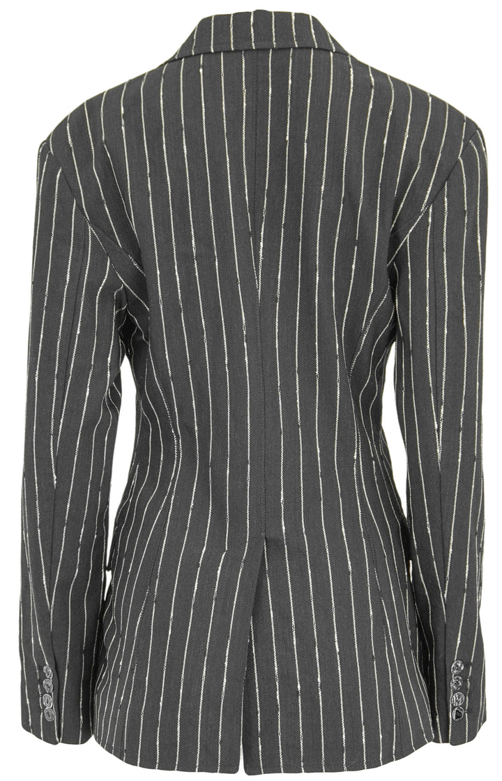 Ulla Johnson Dhemi Blazer in Black/White