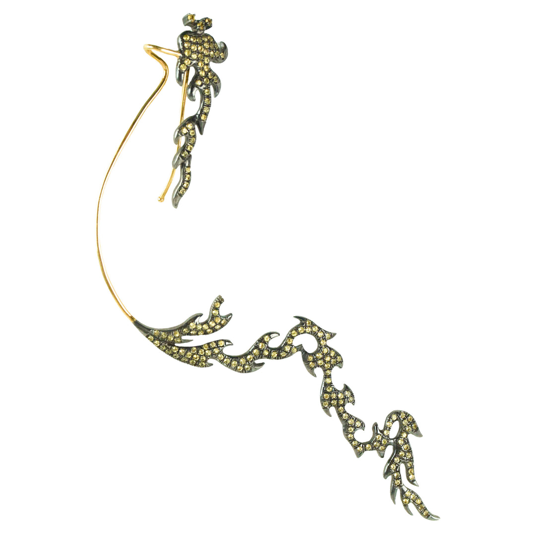 Geraldine Carfield Diamond Ear Climber in Yellow - Discounts on Geraldine Carfield at UAL