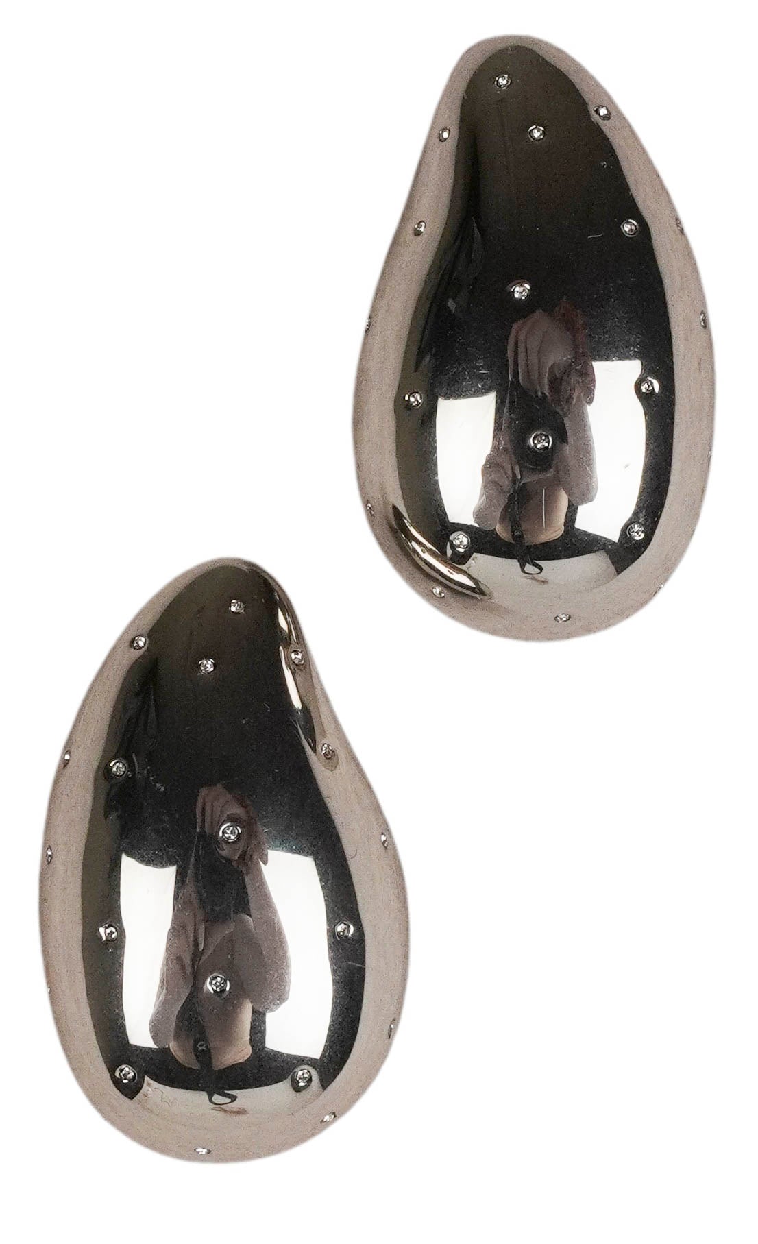 Altuzzara Oversized Drop Earrings in Silver - Discounts on Altuzarra at UAL