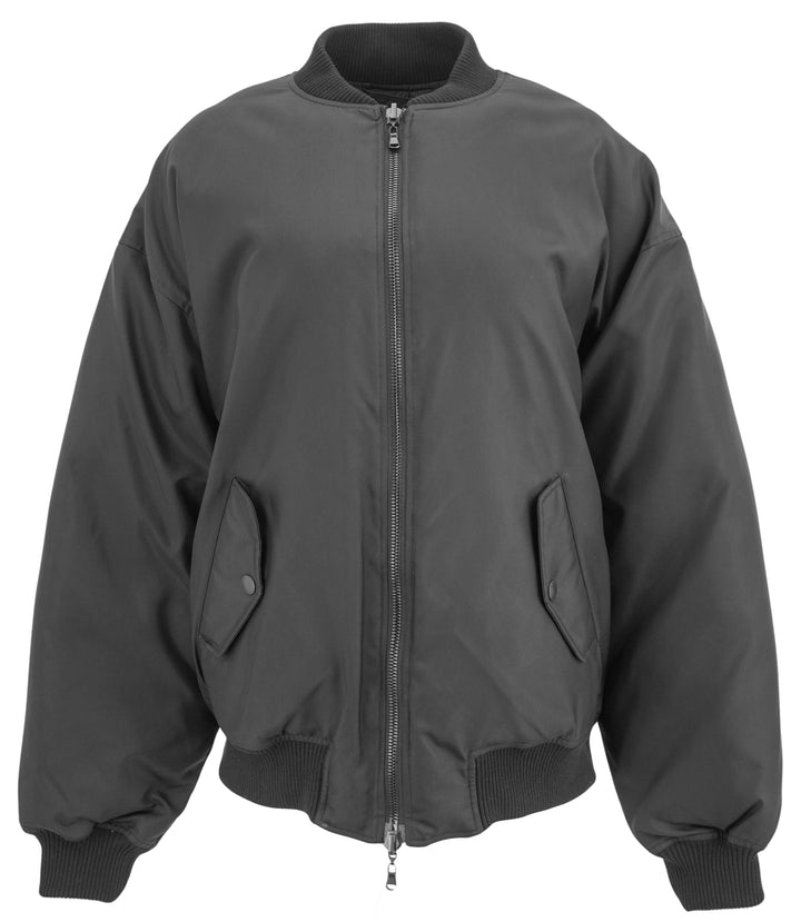Wardrobe.NYC Reversible Bomber Jacket in Black