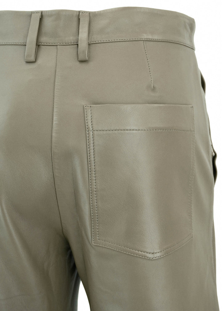 Forte_Forte Nappa Leather Pants in Green - Discounts on Forte_Forte at UAL