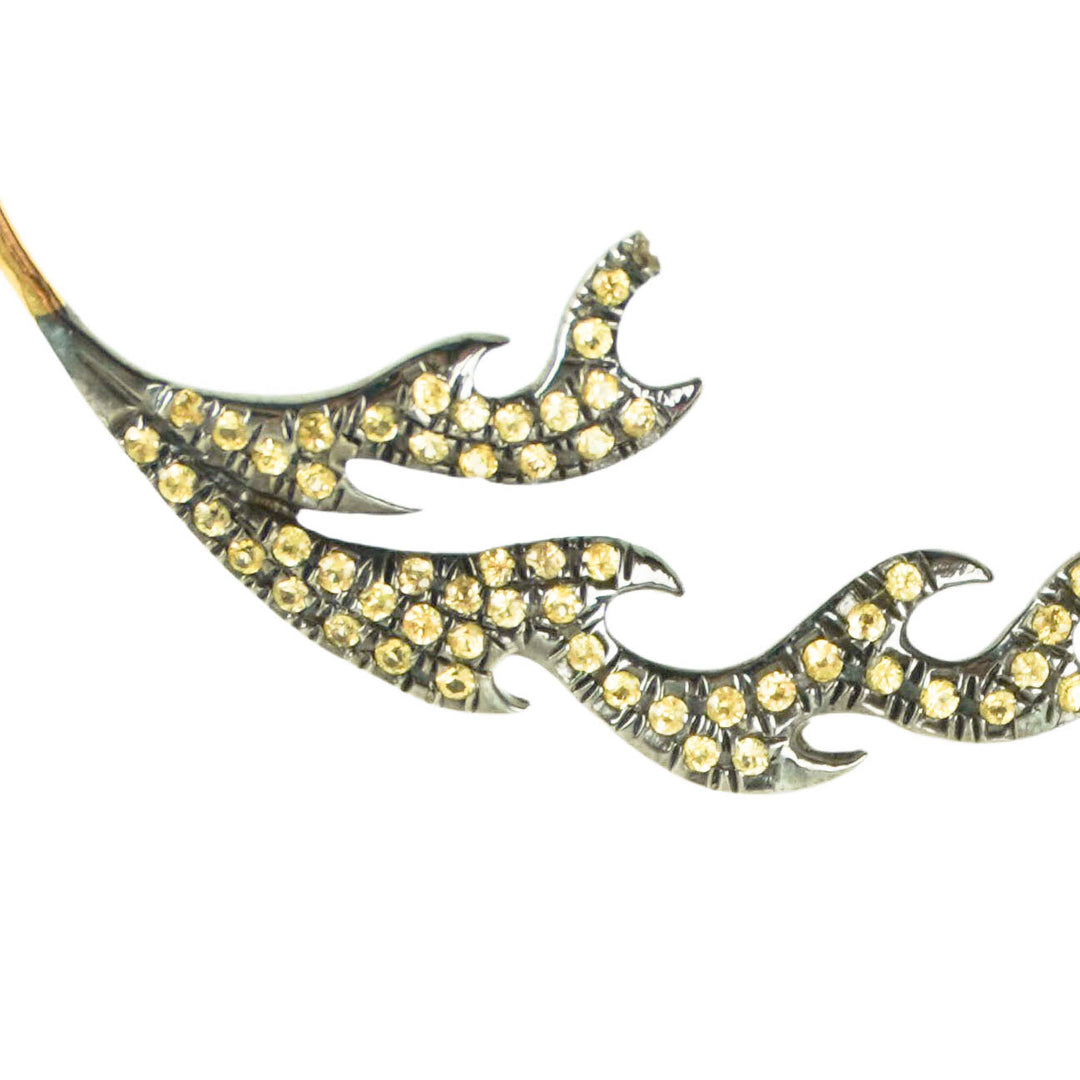 Geraldine Carfield Diamond Ear Climber in Yellow - Discounts on Geraldine Carfield at UAL