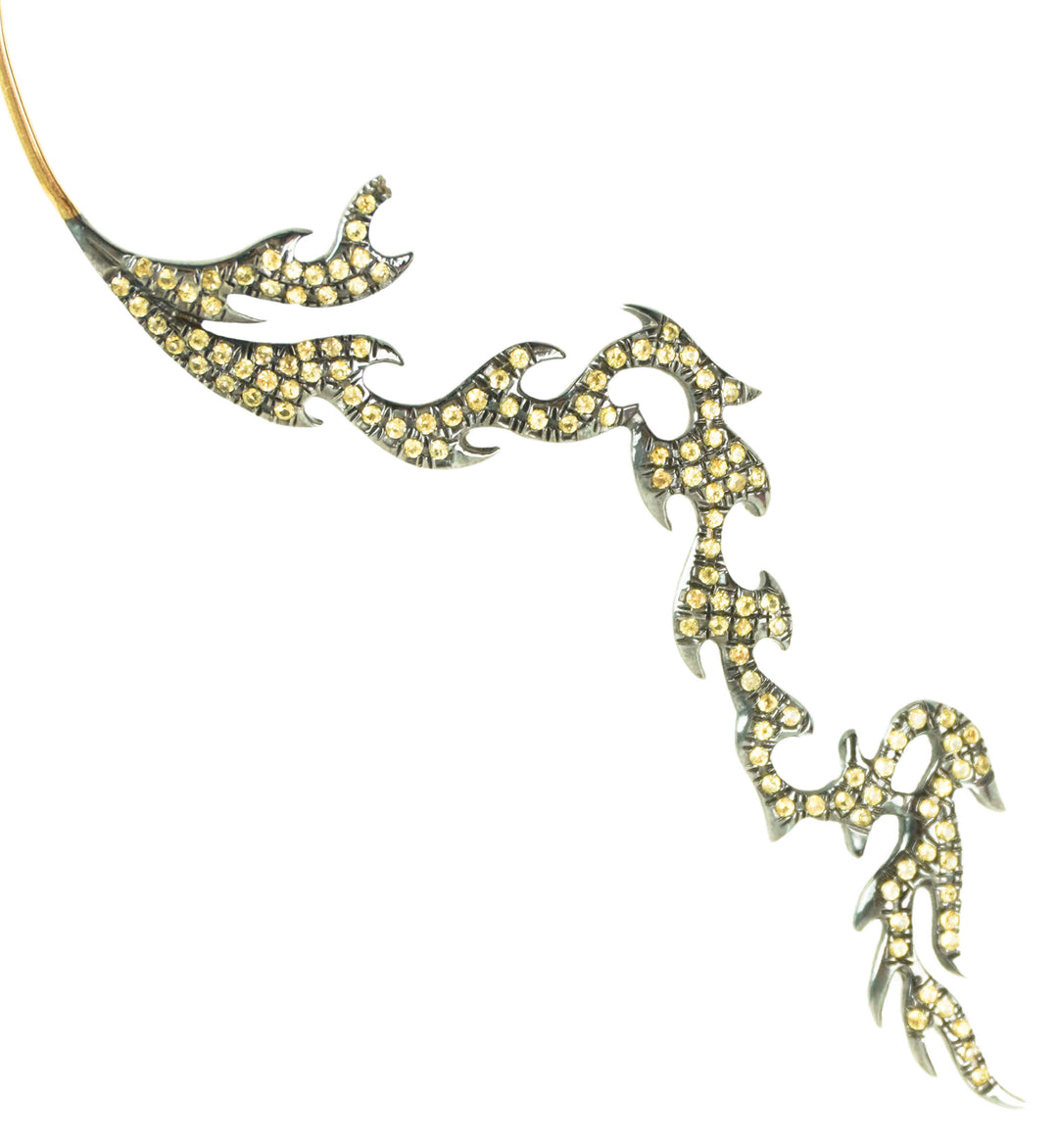 Geraldine Carfield Diamond Ear Climber in Yellow - Discounts on Geraldine Carfield at UAL