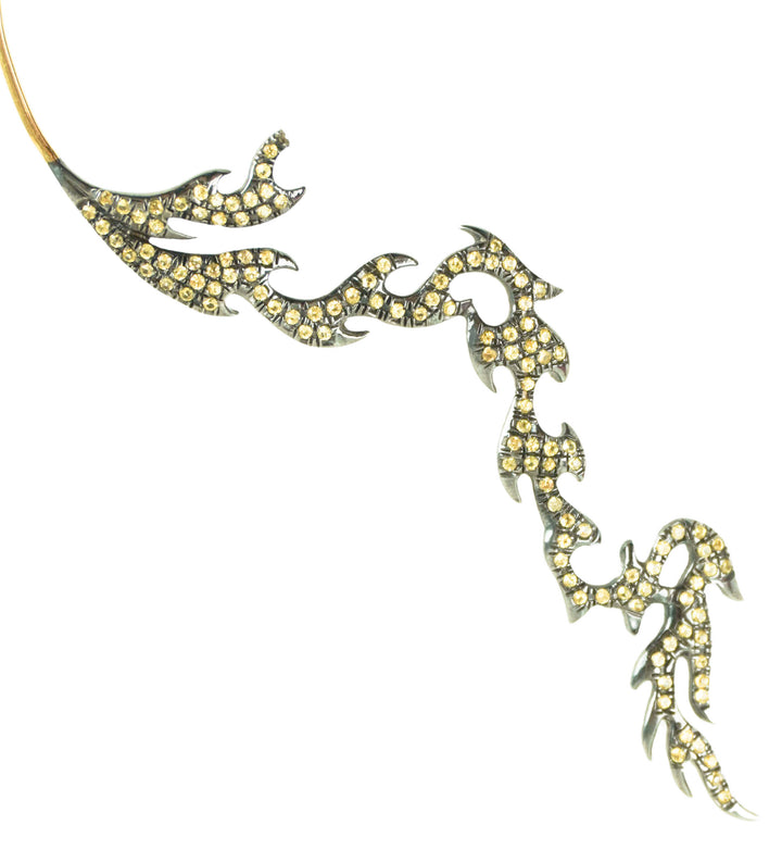 Geraldine Carfield Diamond Ear Climber in Yellow - Discounts on Geraldine Carfield at UAL