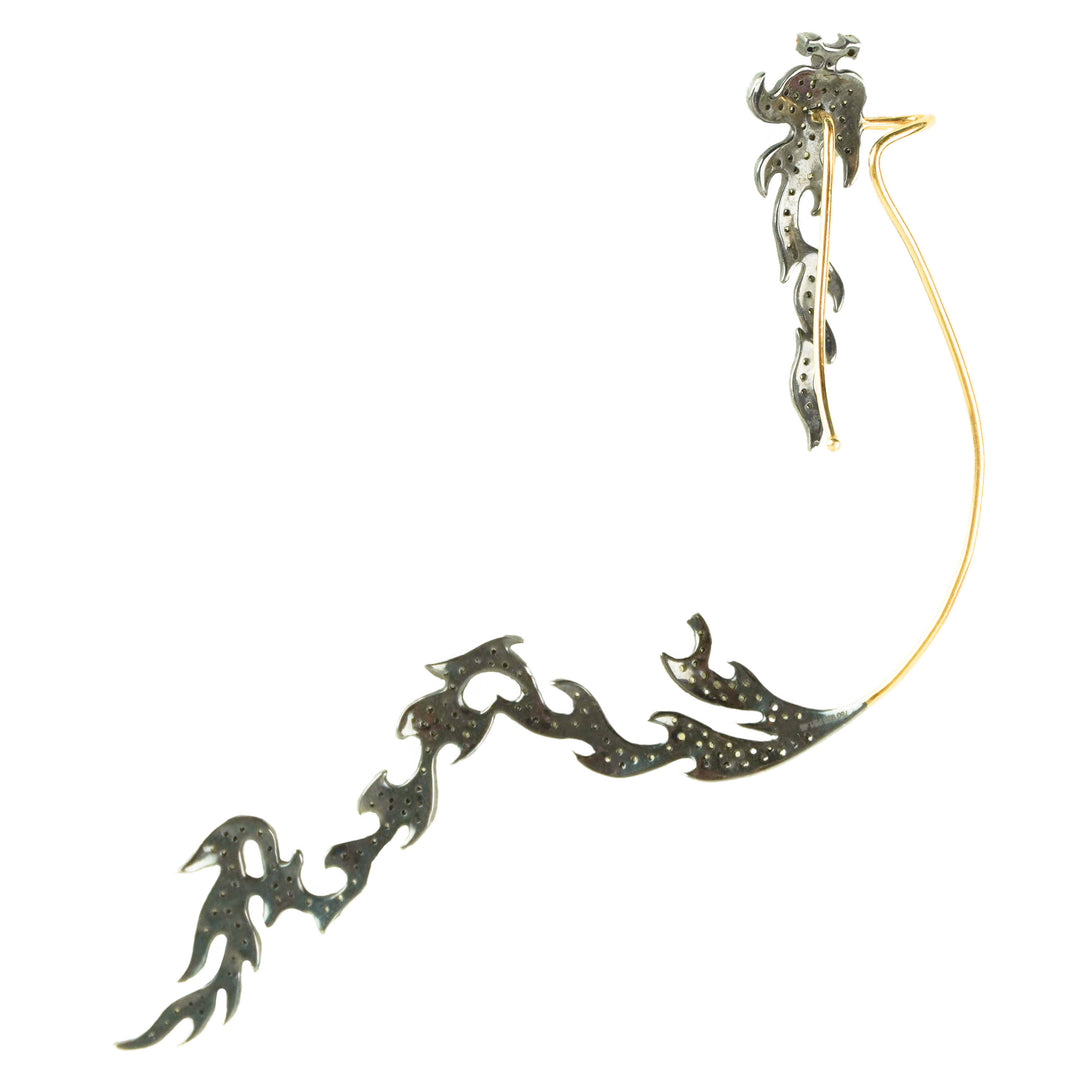 Geraldine Carfield Diamond Ear Climber in Yellow - Discounts on Geraldine Carfield at UAL