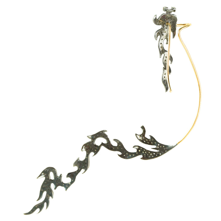Geraldine Carfield Diamond Ear Climber in Yellow - Discounts on Geraldine Carfield at UAL