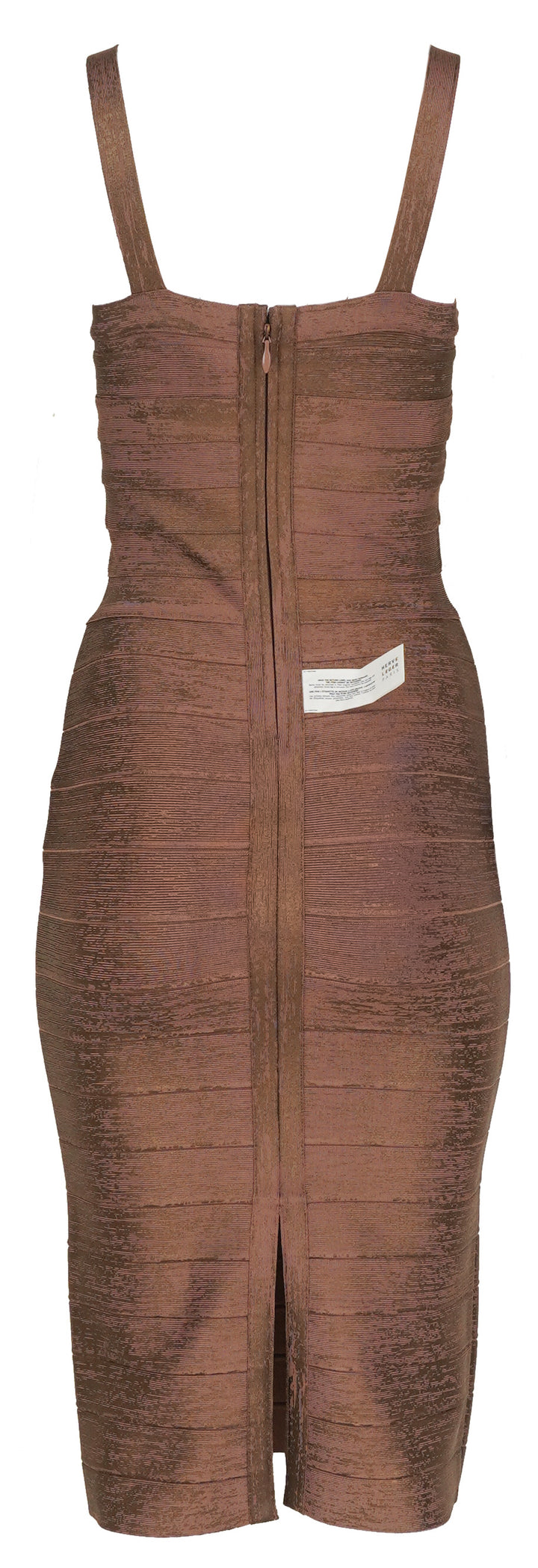 Herve Leger The Indie Dress in Biscotti - Discounts on Herve Leger at UAL