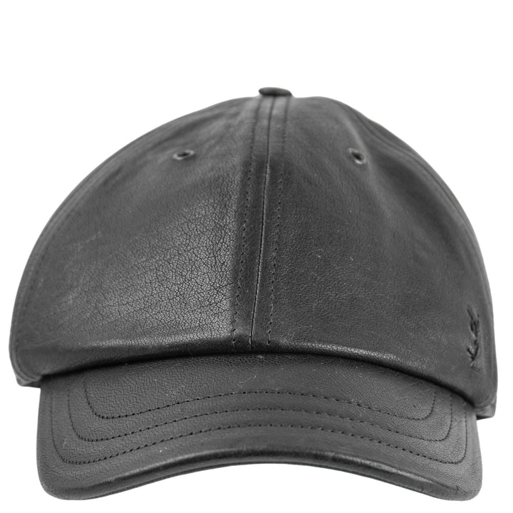 Saint Laurent Leather Cap With Small Visor in Black - Discounts on Saint Laurent at UAL