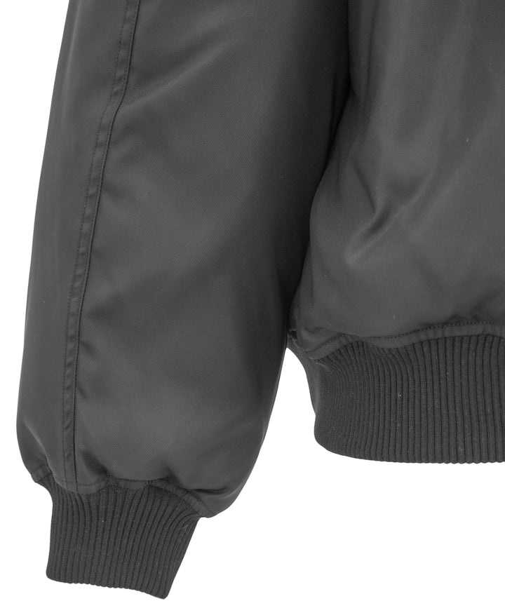 Wardrobe.NYC Reversible Bomber Jacket in Black