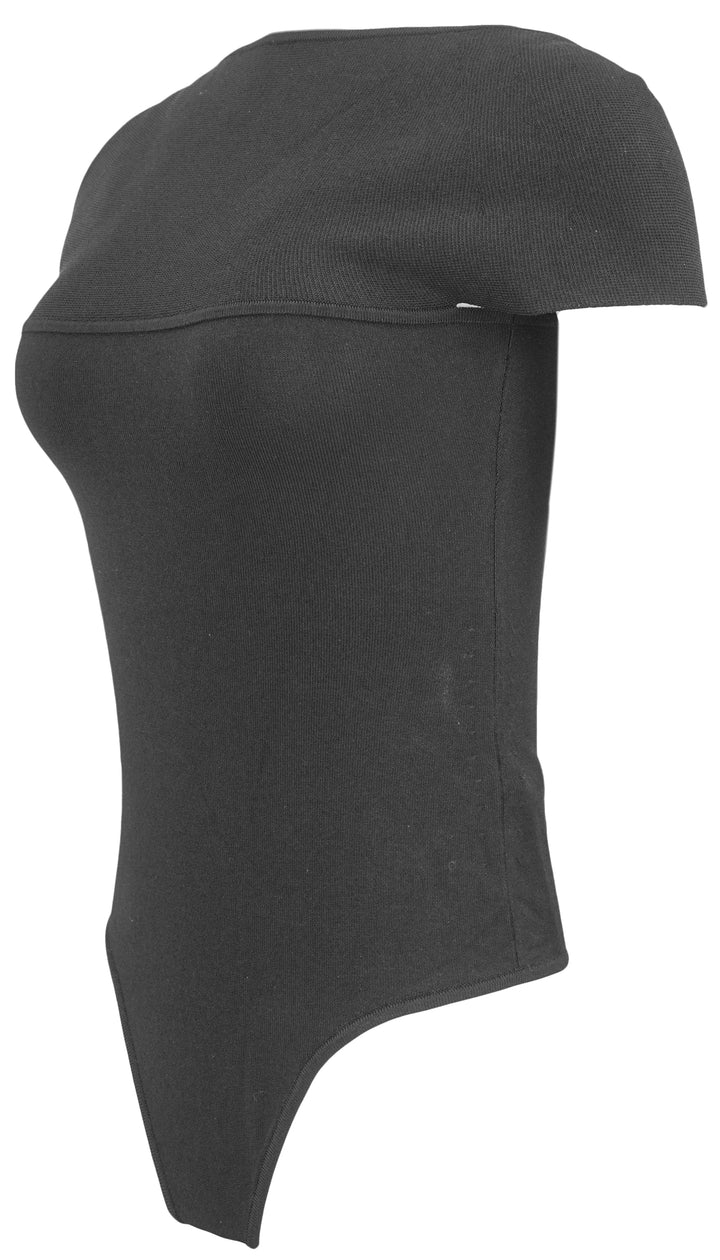 Khaite Basile Knit Bodysuit in Black