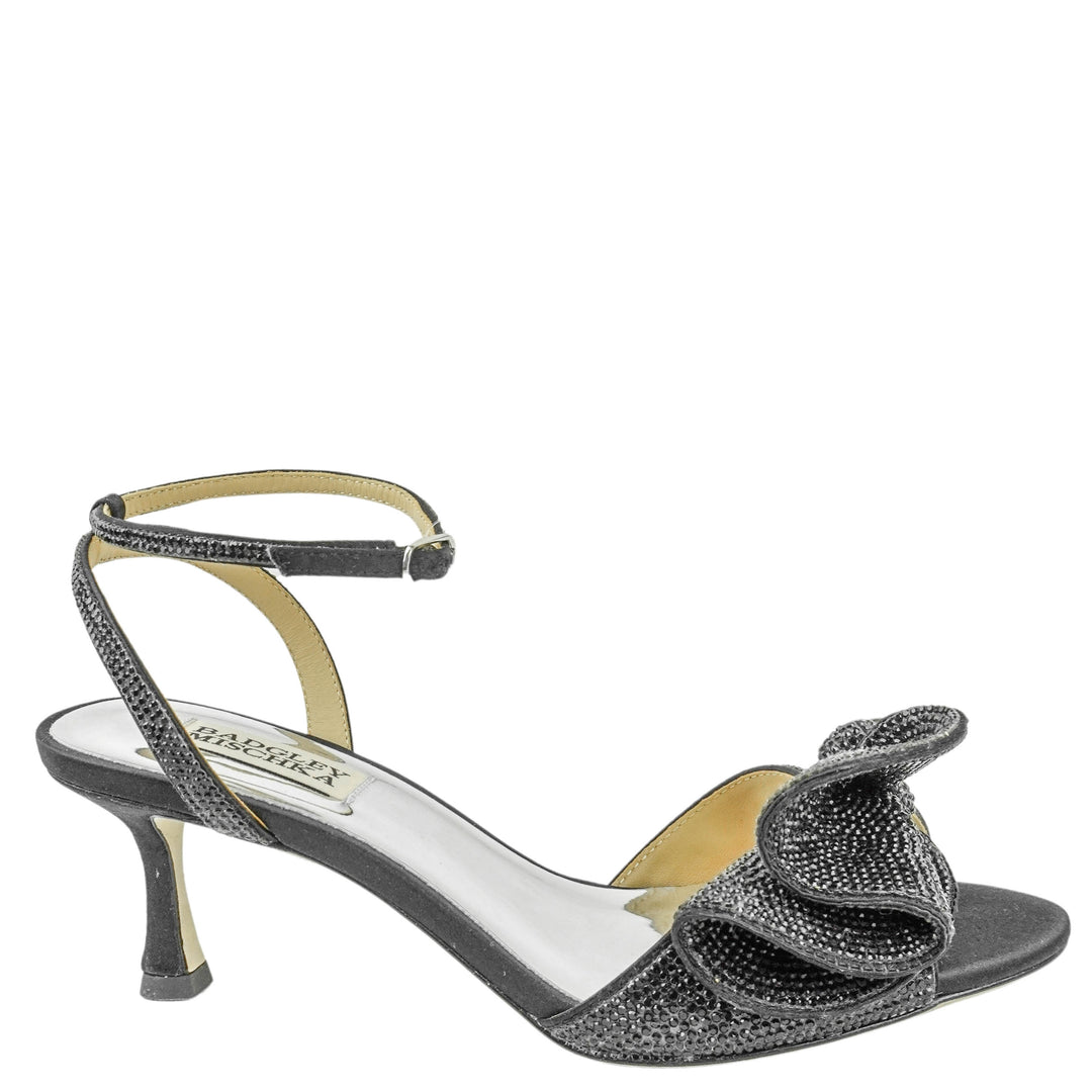 Badgley Mischka Embellished Heels in Black - Discounts on Badgley Mischka at UAL