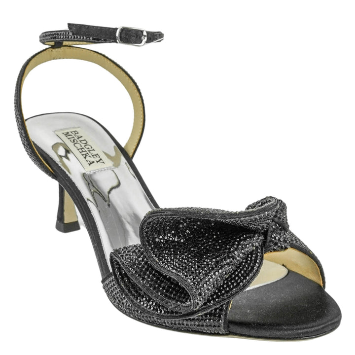 Badgley Mischka Embellished Heels in Black - Discounts on Badgley Mischka at UAL