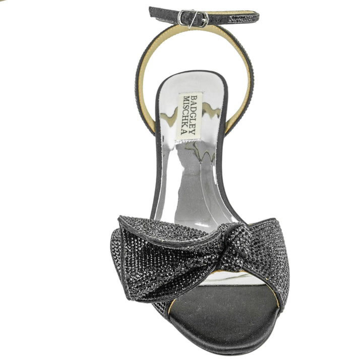 Badgley Mischka Embellished Heels in Black - Discounts on Badgley Mischka at UAL