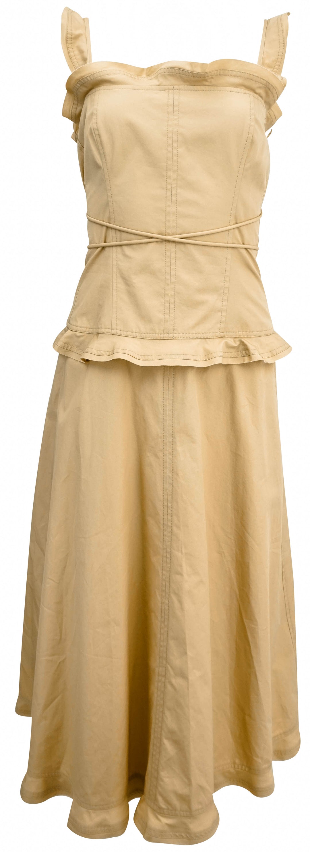 Ulla Johnson Kadin Dress in Khaki - Discounts on Ulla Johnson at UAL