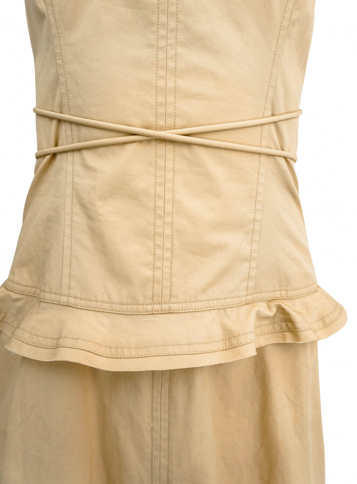 Ulla Johnson Kadin Dress in Khaki - Discounts on Ulla Johnson at UAL