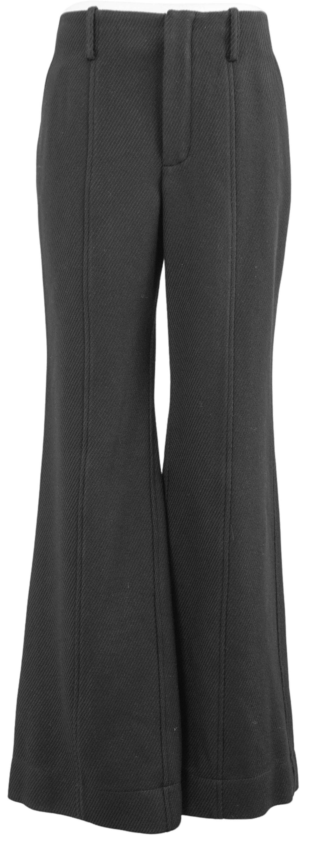 Proenza Schouler Barbara Wool Twill Trousers in Black - Discounts on Proenza Schouler at UAL