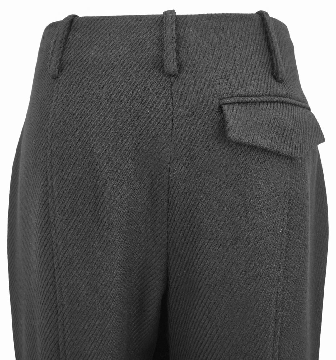 Proenza Schouler Barbara Wool Twill Trousers in Black - Discounts on Proenza Schouler at UAL
