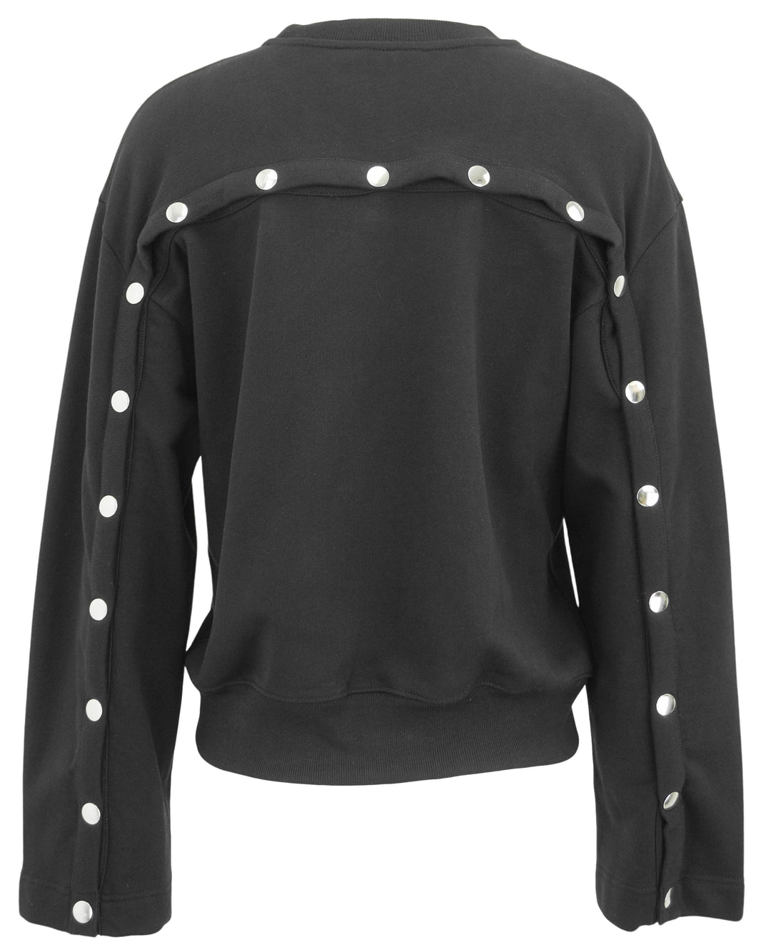 Dries Van Noten Snap Sleeve Sweatshirt in Black