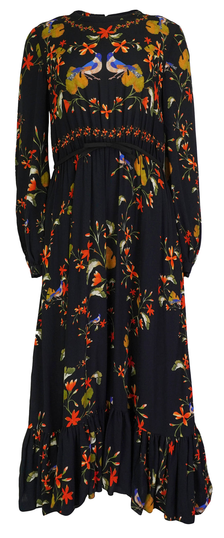 Giambattista Valli Long Sleeve Dress in Navy Floral - Discounts on Giambattista Valli at UAL