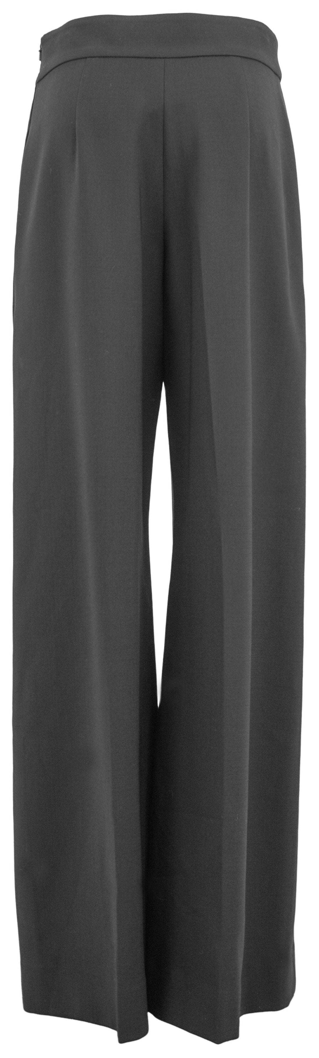 Carolina Herrera High Waisted Wide Leg Pants in Black - Discounts on Carolina Herrera at UAL