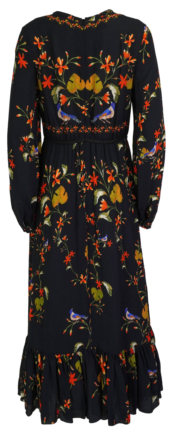 Giambattista Valli Long Sleeve Dress in Navy Floral - Discounts on Giambattista Valli at UAL