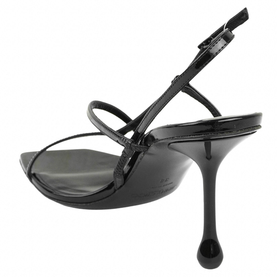 Jimmy Choo Etana Heels in Black Patent Leather