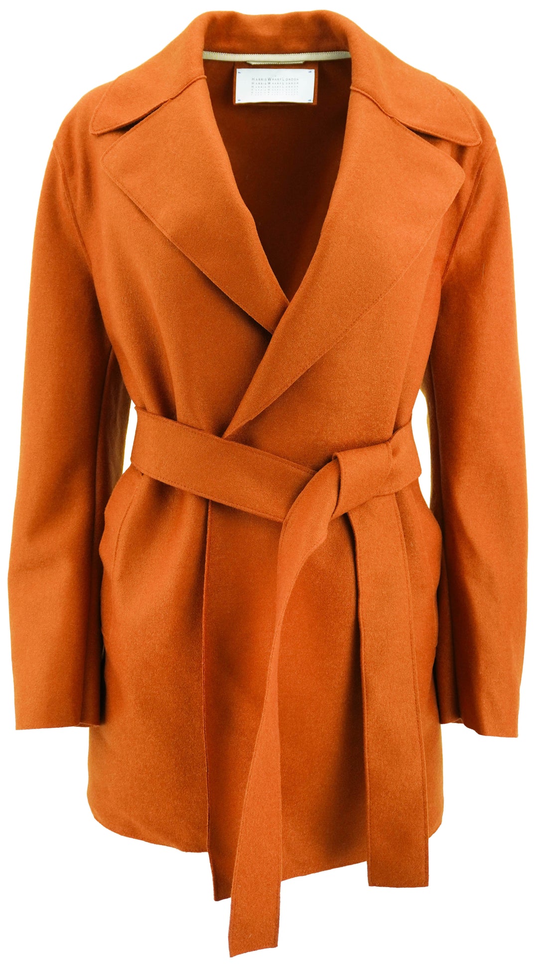 Harris Wharf London Coat in Rust - Discounts on Harris Wharf London at UAL