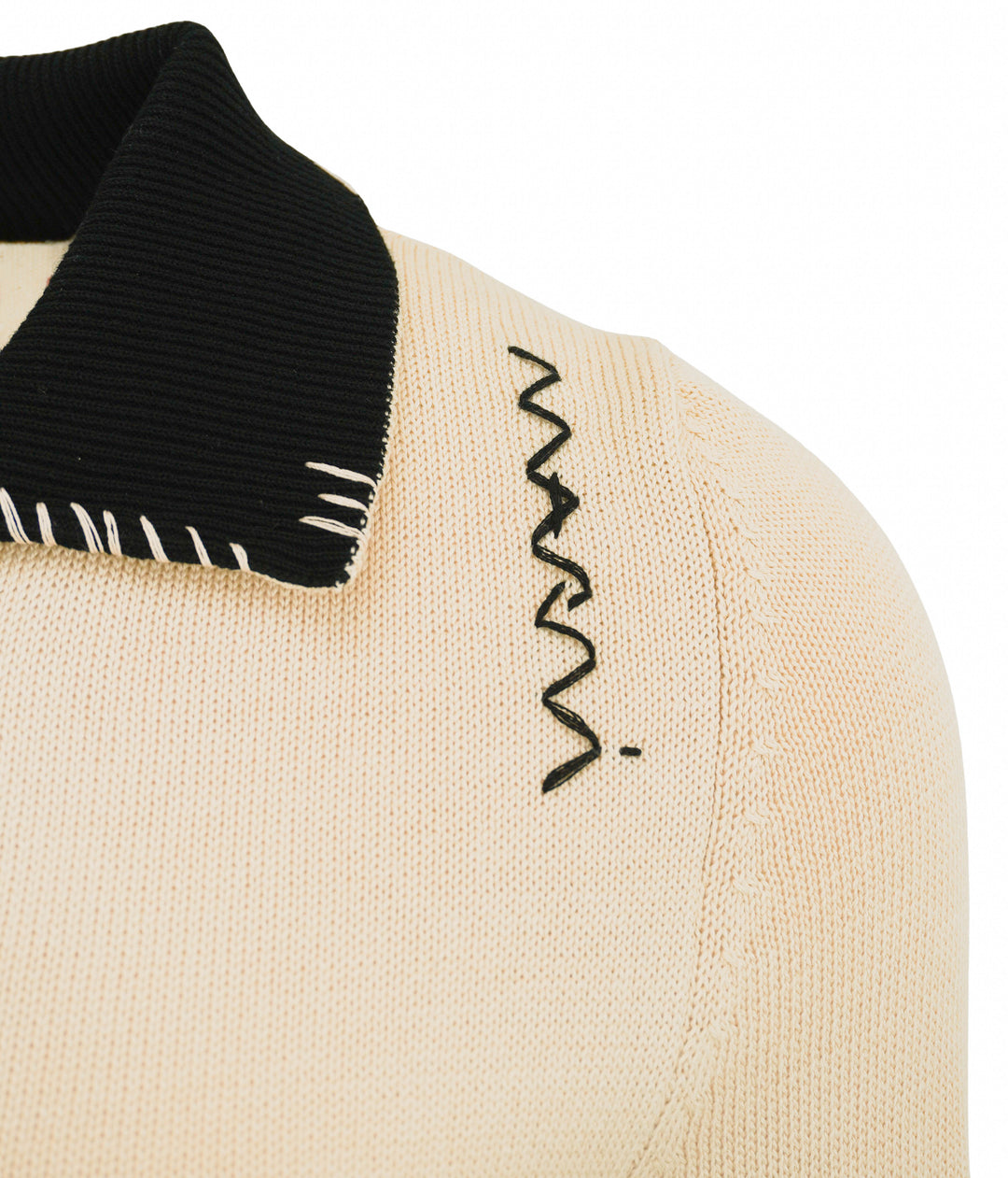Marni Cardigan in Cream and Black
