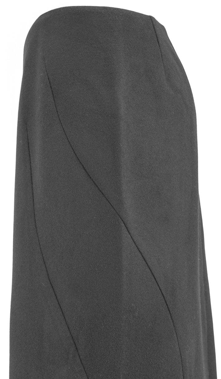 Dries Van Noten Wool Midi Skirt in Black - Discounts on Dries Van Noten at UAL