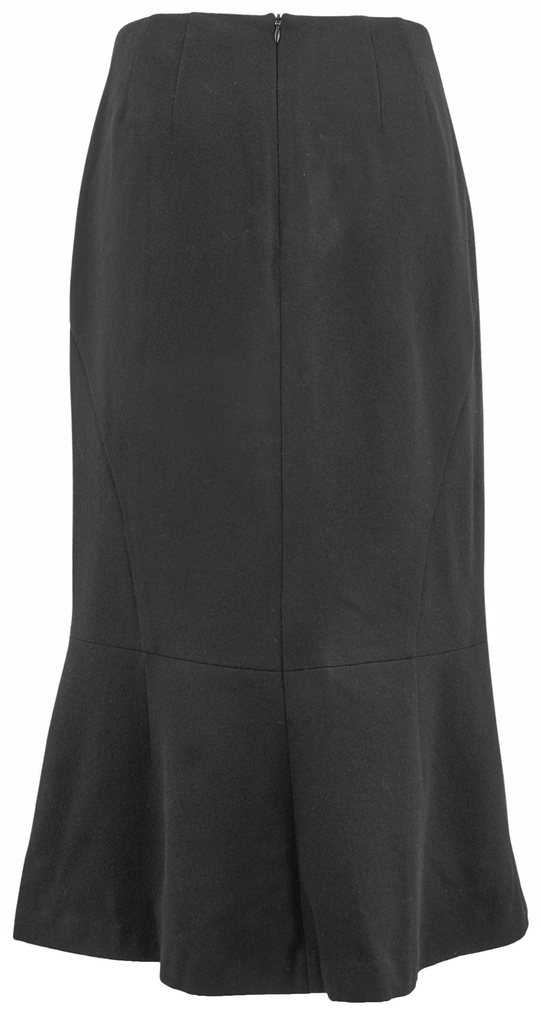 Dries Van Noten Wool Midi Skirt in Black - Discounts on Dries Van Noten at UAL