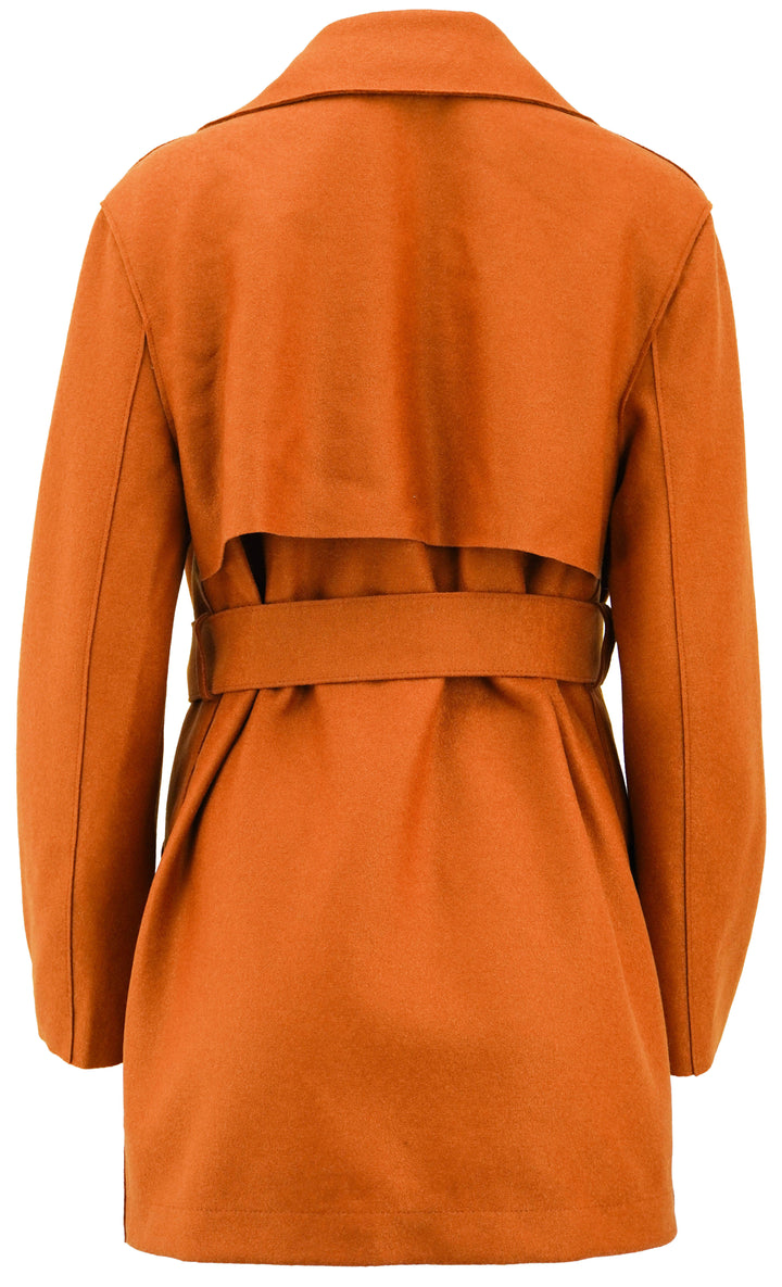 Harris Wharf London Coat in Rust - Discounts on Harris Wharf London at UAL