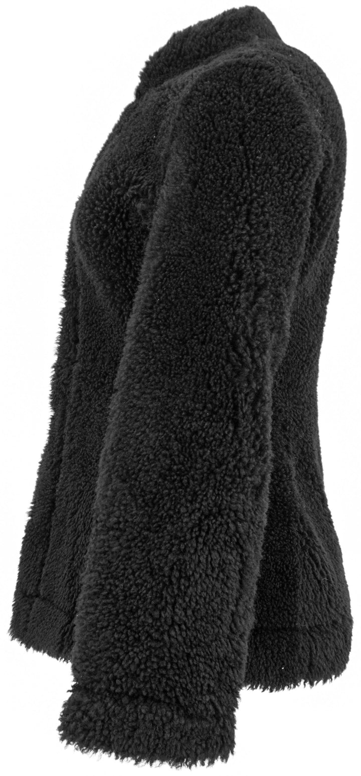 Toteme Cinched Shearling Jacket in Deep Navy - Discounts on Toteme at UAL