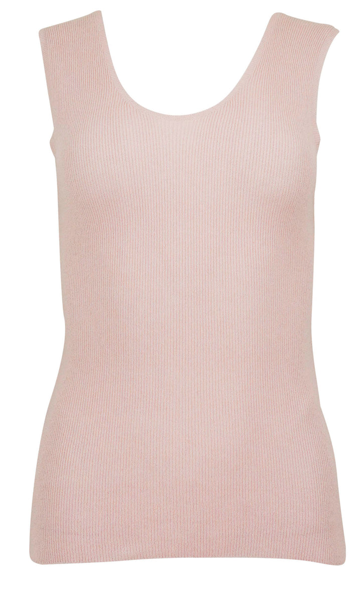 The Elder Statesman Delicash Tank Top in Light Pink - Discounts on The Elder Statesman at UAL