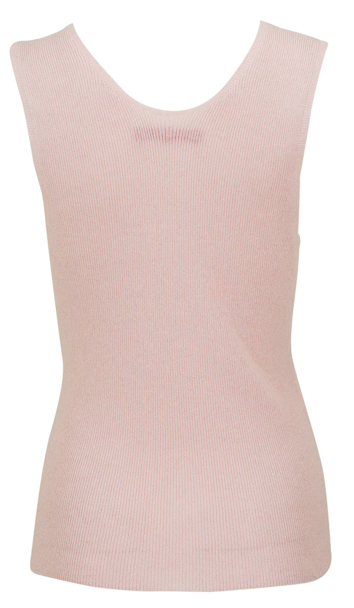 The Elder Statesman Delicash Tank Top in Light Pink - Discounts on The Elder Statesman at UAL